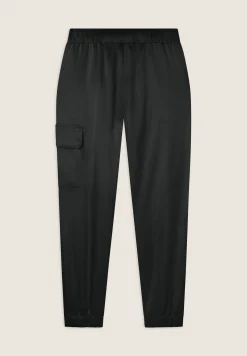Freddy Pantaloni Cargo effetto seta con elastico sul fondo-Donna Pantaloni Cargo|Pantaloni Sportivi