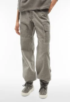 Freddy Pantaloni cargo in canvas tinto capo cold dyed-Donna Pantaloni Cargo|Pantaloni Sportivi