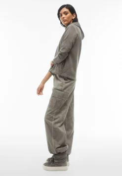 Freddy Pantaloni cargo in canvas tinto capo cold dyed-Donna Pantaloni Cargo|Pantaloni Sportivi
