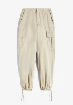 Freddy Pantaloni cargo in canvas tinto capo-Donna Pantaloni Cargo|Pantaloni Sportivi