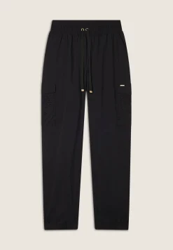 Freddy Pantaloni cargo in popeline con ricami Sangallo sulle tasche-Donna Pantaloni Sportivi|Tutti I Pantaloni