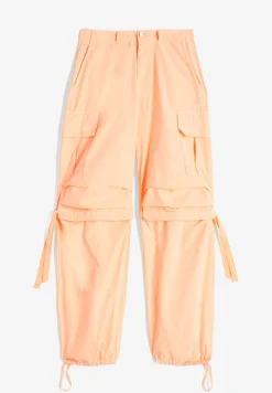 Freddy Pantaloni cargo in popeline con doppia coulisse-Donna Pantaloni Cargo|Pantaloni Sportivi