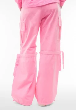 Freddy Pantaloni cargo in popeline con doppia coulisse-Donna Pantaloni Cargo|Pantaloni Sportivi