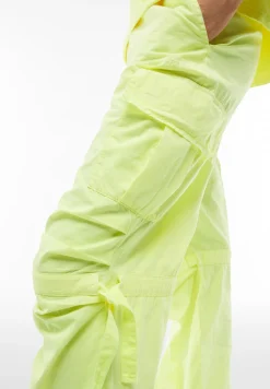 Freddy Pantaloni cargo in popeline con doppia coulisse-Donna Pantaloni Cargo|Pantaloni Sportivi