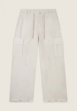 Freddy Pantaloni Cargo in popeline con fondo regolabile-Donna Pantaloni Cargo|Pantaloni Sportivi