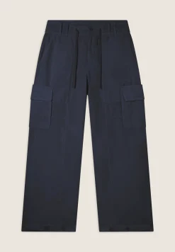 Freddy Pantaloni Cargo in popeline con fondo regolabile-Donna Pantaloni Cargo|Pantaloni Sportivi