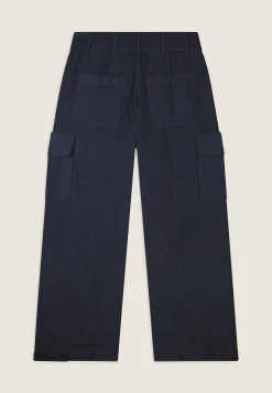Freddy Pantaloni Cargo in popeline con fondo regolabile-Donna Pantaloni Cargo|Pantaloni Sportivi