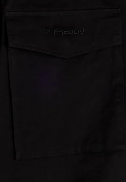 Freddy Pantaloni cargo in popeline con tasche frontali- Pantaloni Sportivi