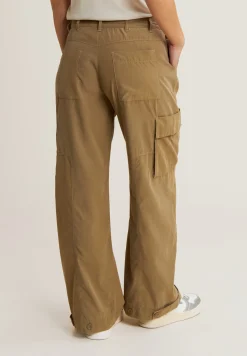 Freddy Pantaloni Cargo in Twill di Lyocell con fondo regolabile-Donna Pantaloni Cargo|Pantaloni Sportivi