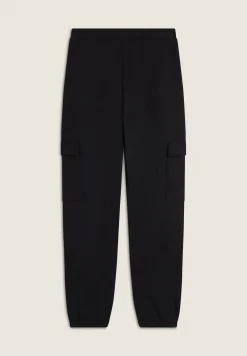 Freddy Pantaloni cargo regular fit da donna in felpa garzata-Donna Pilates|Ginnastica