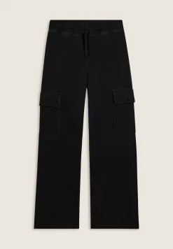 Freddy Pantaloni cargo wide leg tinta a freddo-Donna Pantaloni Sportivi