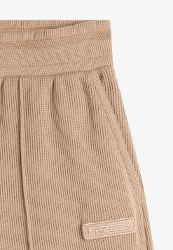 Freddy Pantaloni comfort fit da donna in tessuto jersey waffle-Donna Pantaloni Sportivi|Tutti I Pantaloni