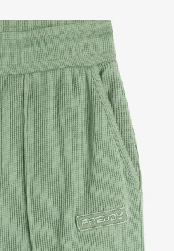 Freddy Pantaloni comfort fit da donna in tessuto jersey waffle-Donna Pantaloni Sportivi|Tutti I Pantaloni