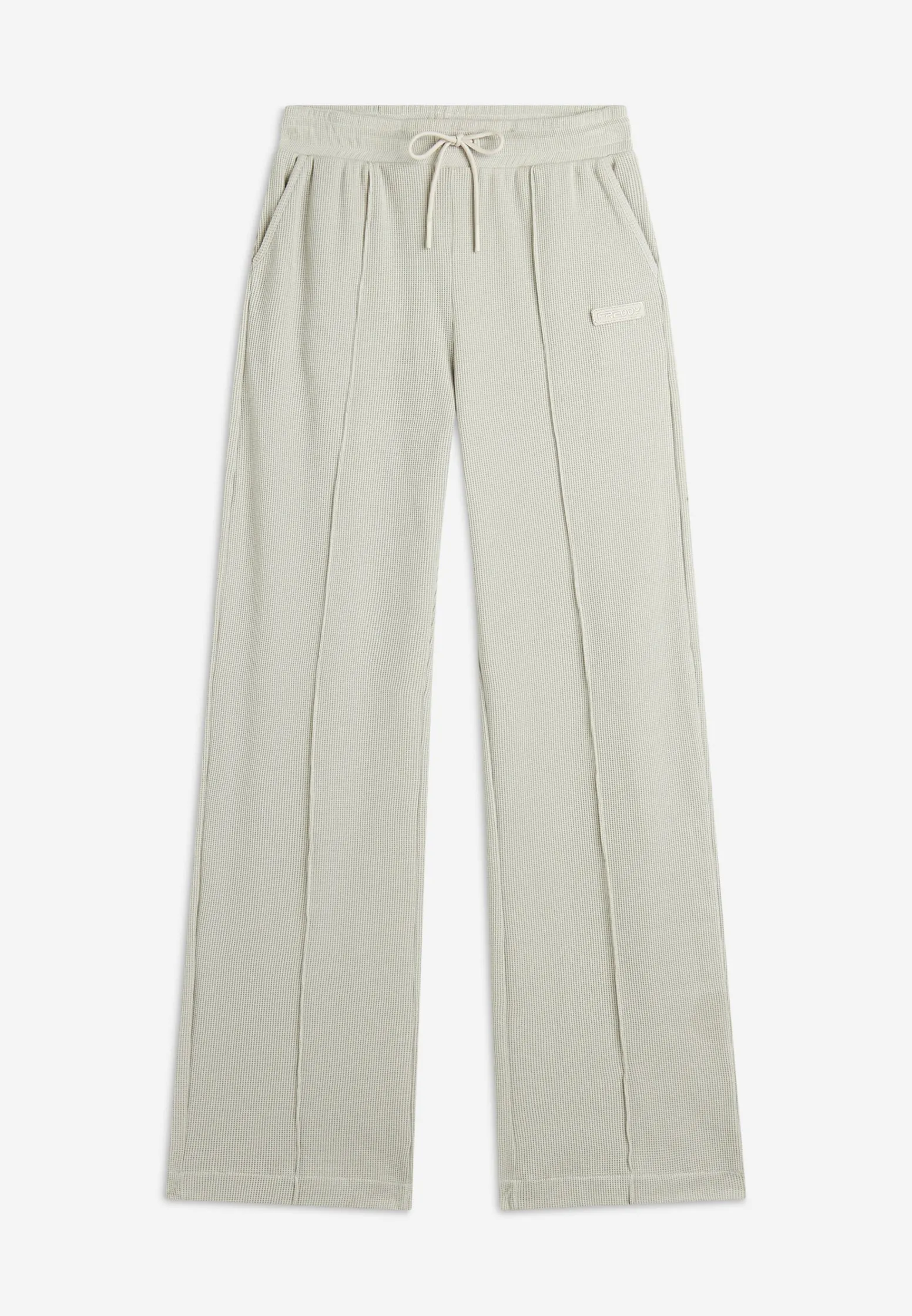 Freddy Pantaloni comfort fit da donna in tessuto jersey waffle-Donna Pantaloni Sportivi|Tutti I Pantaloni