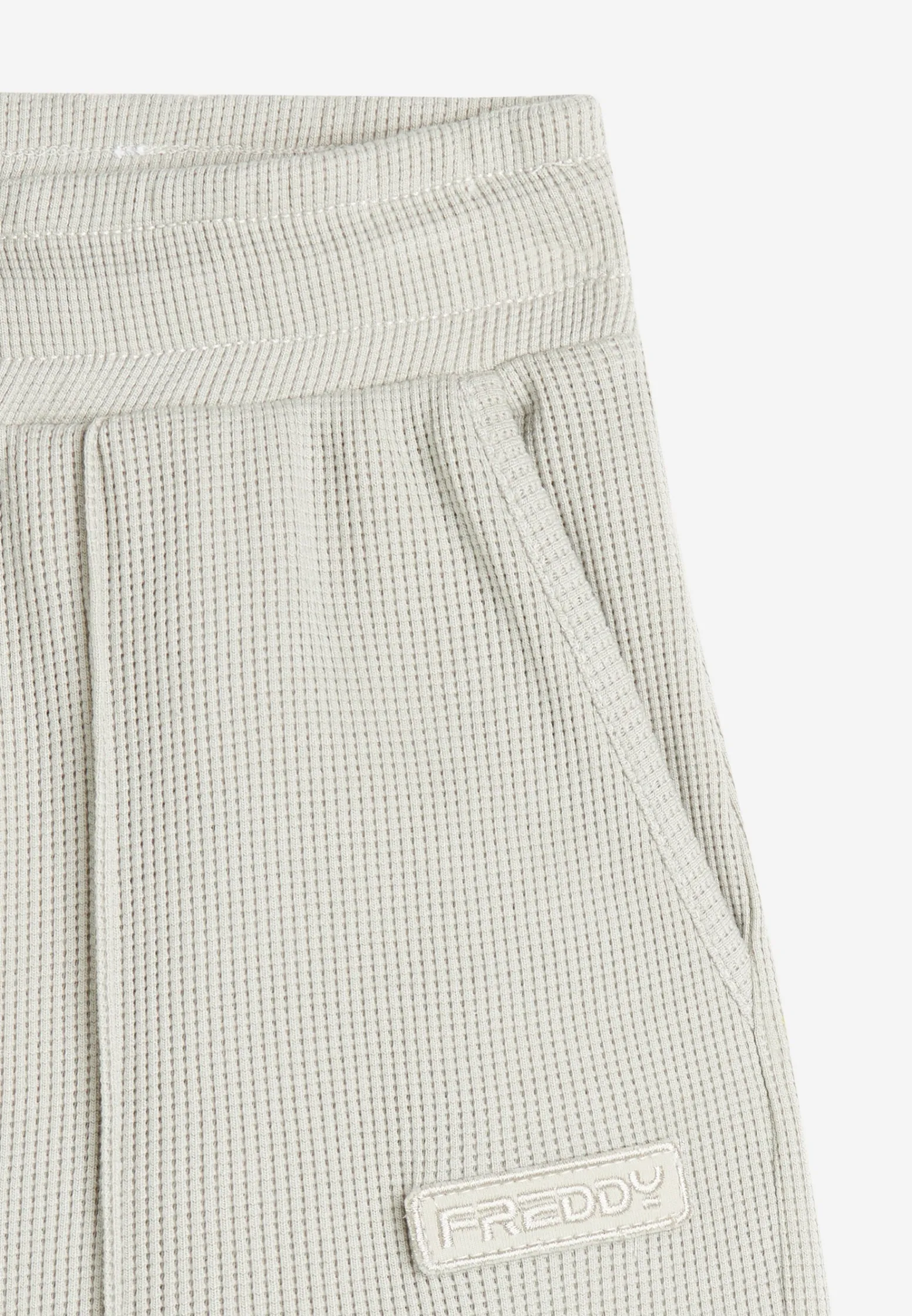 Freddy Pantaloni comfort fit da donna in tessuto jersey waffle-Donna Pantaloni Sportivi|Tutti I Pantaloni