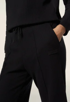 Freddy Pantaloni comfort fit da donna in tessuto jersey waffle-Donna Pantaloni Sportivi|Tutti I Pantaloni