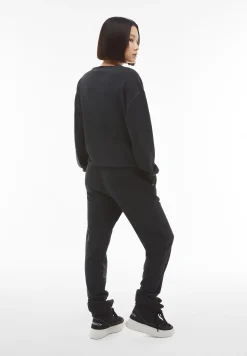 Freddy Pantaloni comfort fit in felpa french terry tinta a freddo-Donna Pantaloni Sportivi|Tutti I Pantaloni