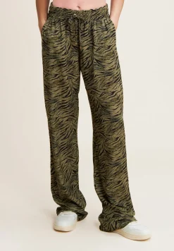 Freddy Pantaloni comfort in viscosa animalier con gamba ampia-Donna Pantaloni Sportivi|Tutti I Pantaloni