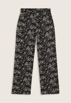 Freddy Pantaloni comfort in viscosa animalier con gamba ampia-Donna Pantaloni Sportivi|Tutti I Pantaloni