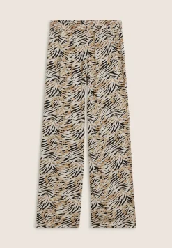 Freddy Pantaloni comfort in viscosa animalier con gamba ampia-Donna Pantaloni Sportivi|Tutti I Pantaloni