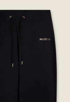 Freddy Pantaloni con polsino in costina e coulisse-Donna Pilates|Ginnastica
