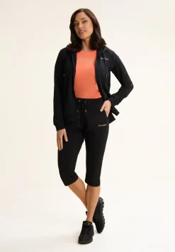 Freddy Pantaloni corsaro in jersey con logo perline-Donna Padel|Pilates