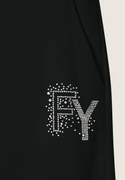 Freddy Pantaloni corti con Risvolto e Logo Strass-Donna Shorts