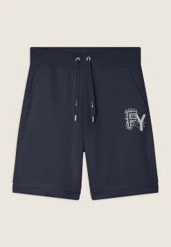Freddy Pantaloni corti con Risvolto e Logo Strass-Donna Shorts