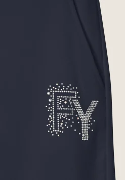 Freddy Pantaloni corti con Risvolto e Logo Strass-Donna Shorts