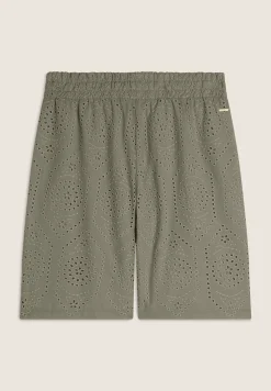 Freddy Pantaloni corti in mussola con dettagli Sangallo-Donna Shorts|Tutti I Pantaloni