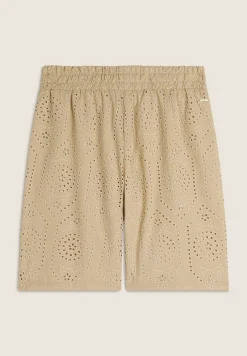 Freddy Pantaloni corti in mussola con dettagli Sangallo-Donna Shorts|Tutti I Pantaloni