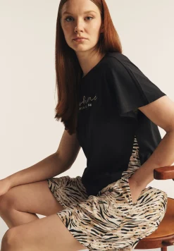 Freddy Pantaloni corti in viscosa animalier con vita elasticizzata-Donna Shorts|Tutti I Pantaloni