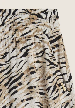 Freddy Pantaloni corti in viscosa animalier con vita elasticizzata-Donna Shorts|Tutti I Pantaloni