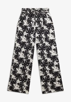 Freddy Pantaloni culotte gamba ampia in viscosa stampa tropical-Donna Pantaloni Sportivi|Tutti I Pantaloni
