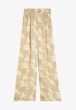 Freddy Pantaloni culotte gamba ampia in viscosa stampa tropical-Donna Pantaloni Sportivi|Tutti I Pantaloni