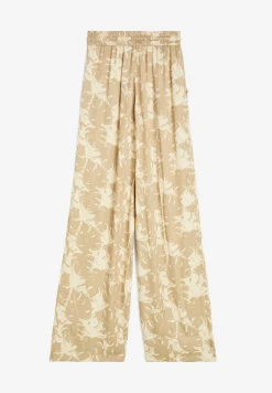 Freddy Pantaloni culotte gamba ampia in viscosa stampa tropical-Donna Pantaloni Sportivi|Tutti I Pantaloni