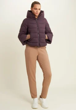 Freddy Pantaloni donna in felpa micro-trecce con fondo dritto-Donna Pantaloni Sportivi