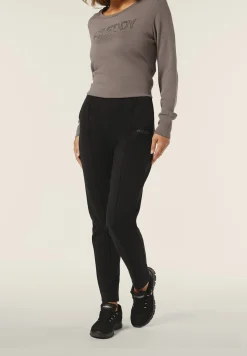 Freddy Pantaloni donna in felpa garzata con impuntura centrale-Donna Pilates|Ginnastica
