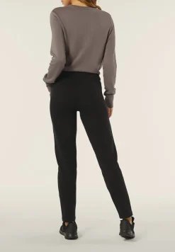 Freddy Pantaloni donna in felpa garzata con impuntura centrale-Donna Pilates|Ginnastica