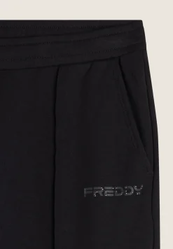 Freddy Pantaloni donna in felpa garzata con impuntura centrale-Donna Pilates|Ginnastica
