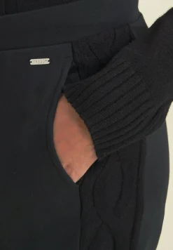Freddy Pantaloni donna in felpa modal con banda a trecce-Donna Pantaloni Sportivi