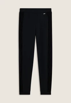 Freddy Pantaloni donna in felpa modal con banda a trecce-Donna Pantaloni Sportivi