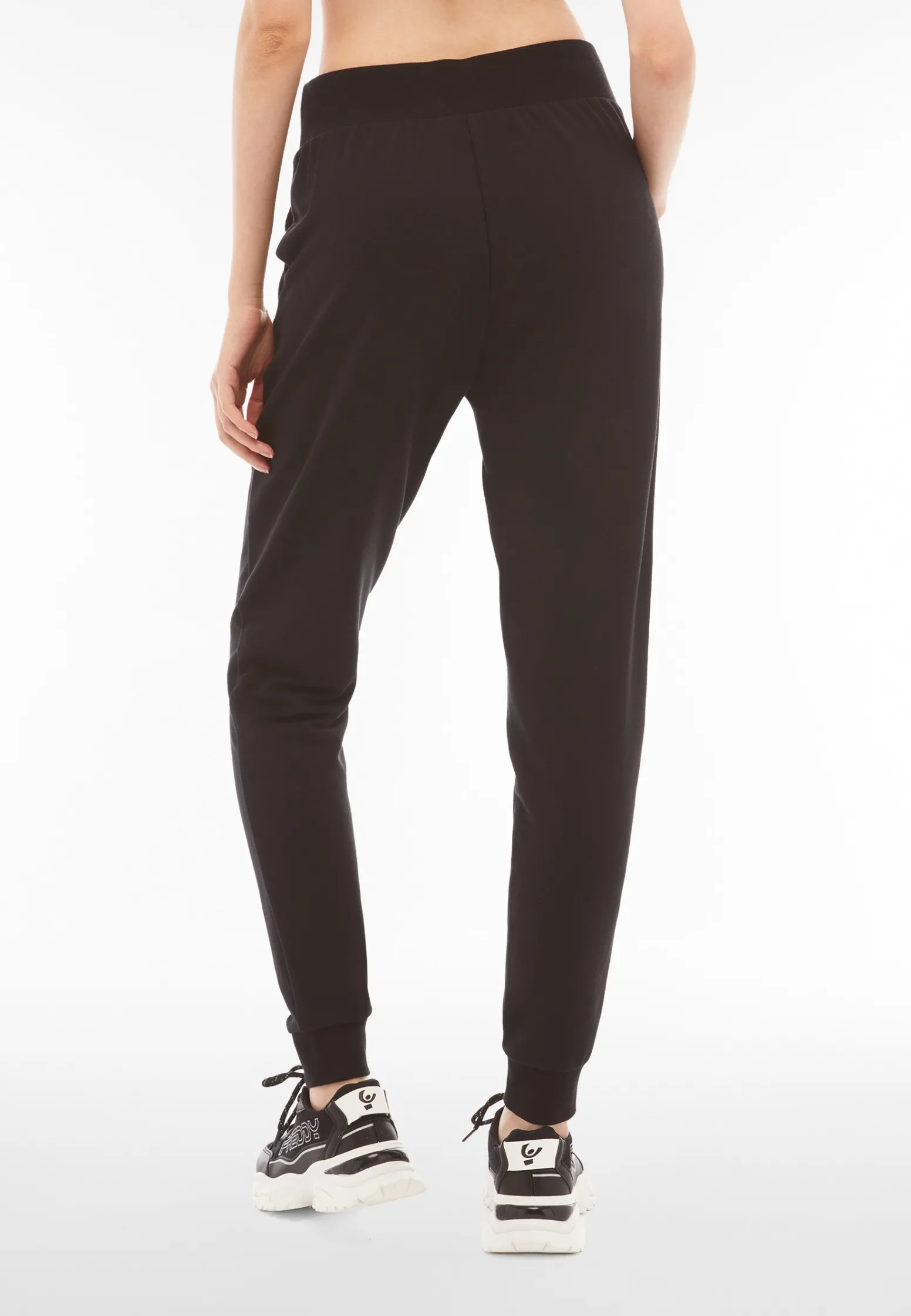 Freddy Pantaloni donna in french terry modal con fondo a polsino-Donna Ginnastica|Pantaloni Sportivi