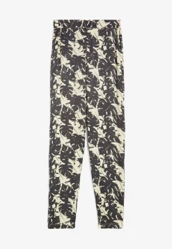 Freddy Pantaloni donna in satin di viscosa a fantasia tropical-Donna Tutti I Pantaloni|Pantaloni Sportivi