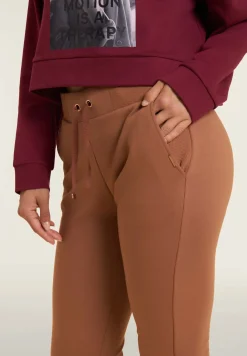 Freddy Pantaloni donna regular morbidi con dettagli micro-trecce-Donna Pantaloni Sportivi