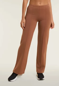 Freddy Pantaloni donna wide leg con cucitura centrale-Donna Pantaloni Sportivi