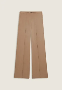 Freddy Pantaloni donna wide leg con cucitura centrale-Donna Pantaloni Sportivi