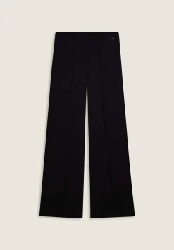 Freddy Pantaloni donna wide leg con cucitura centrale-Donna Pantaloni Sportivi
