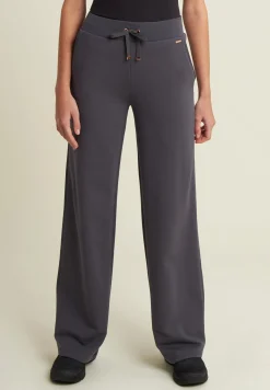 Freddy Pantaloni donna wide leg con dettagli micro-trecce-Donna Pantaloni Sportivi