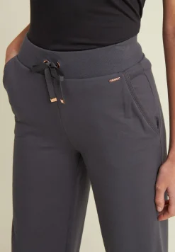 Freddy Pantaloni donna wide leg con dettagli micro-trecce-Donna Pantaloni Sportivi